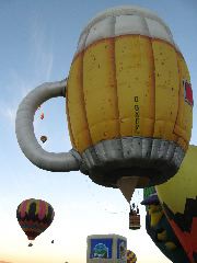 The beer stein is aloft!