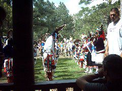 A group of Zuni Indians came to demonstrate some of their dances