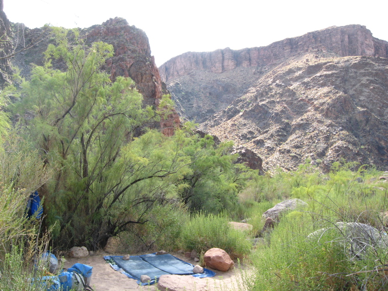 Our first camp with view