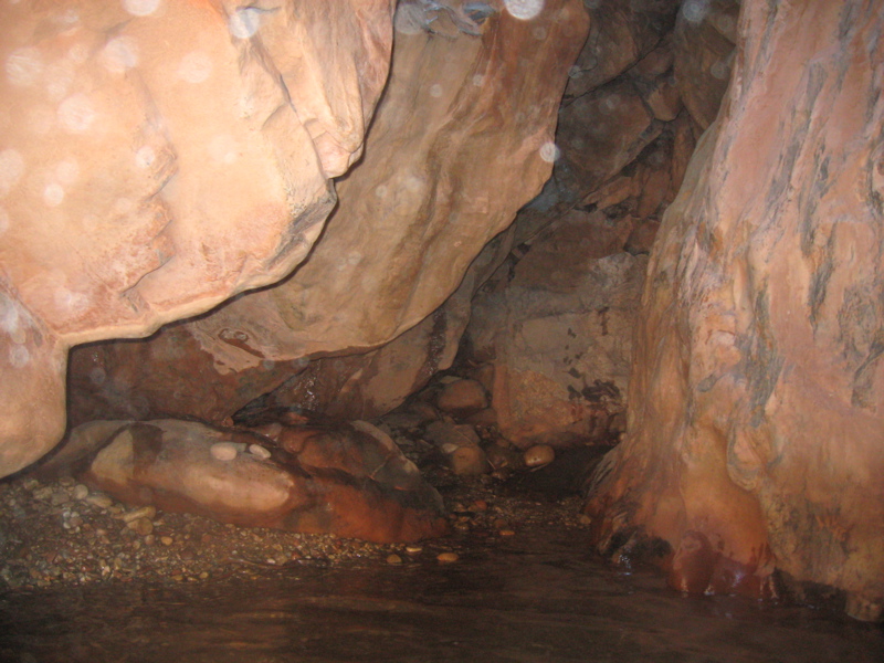 Waterfall cave