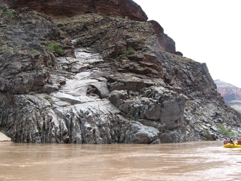 Smooth black rock