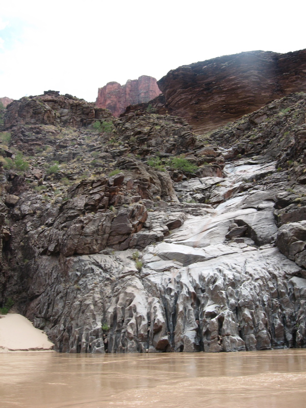 Smooth black rock