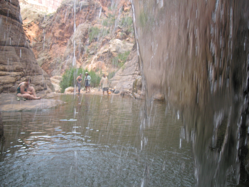 Elves Canyon, behind the waterfall