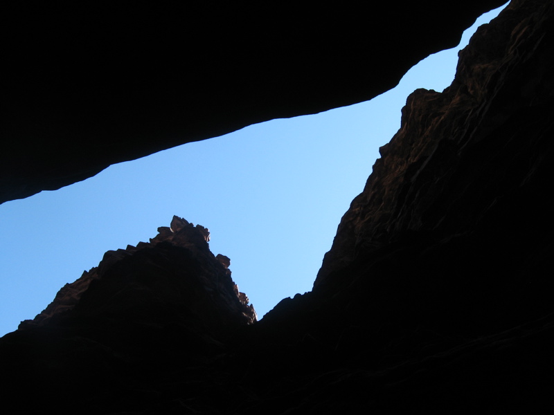Blacktail Canyon, looking up