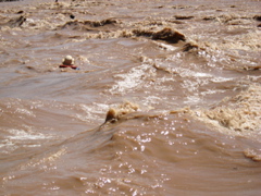 Really getting splashed