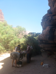 Lunch!  Our guides work tireless to build an impressive lunch spread