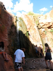 This waterfall makes a great shower