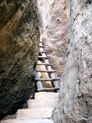 Ladder going up out of Cliff Palace