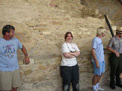 The tour guide now has a new victim, the guy to the right (my left)