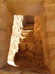 Snall stairway, the first we've seen at Mesa Verde