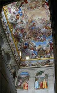 escorial_fresco Ceiling fresco of the convent area