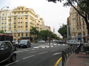 The view south, along Sante Engracia