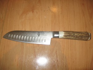 Damascus steel cooking knife from Toledo