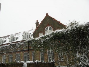 The primary school behind our house.  Needless to say, school's out today.