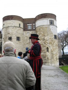 Our guide, one of the famous "Beefeaters" -- the Tower Guard