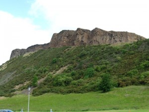View of Arthur's Seat in Holyrood Park, Edinburgh