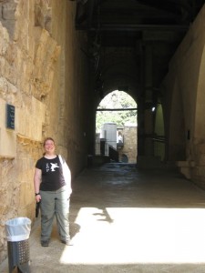IMG_4699 Susan at the Templars' Fortress in Acco/Acre.